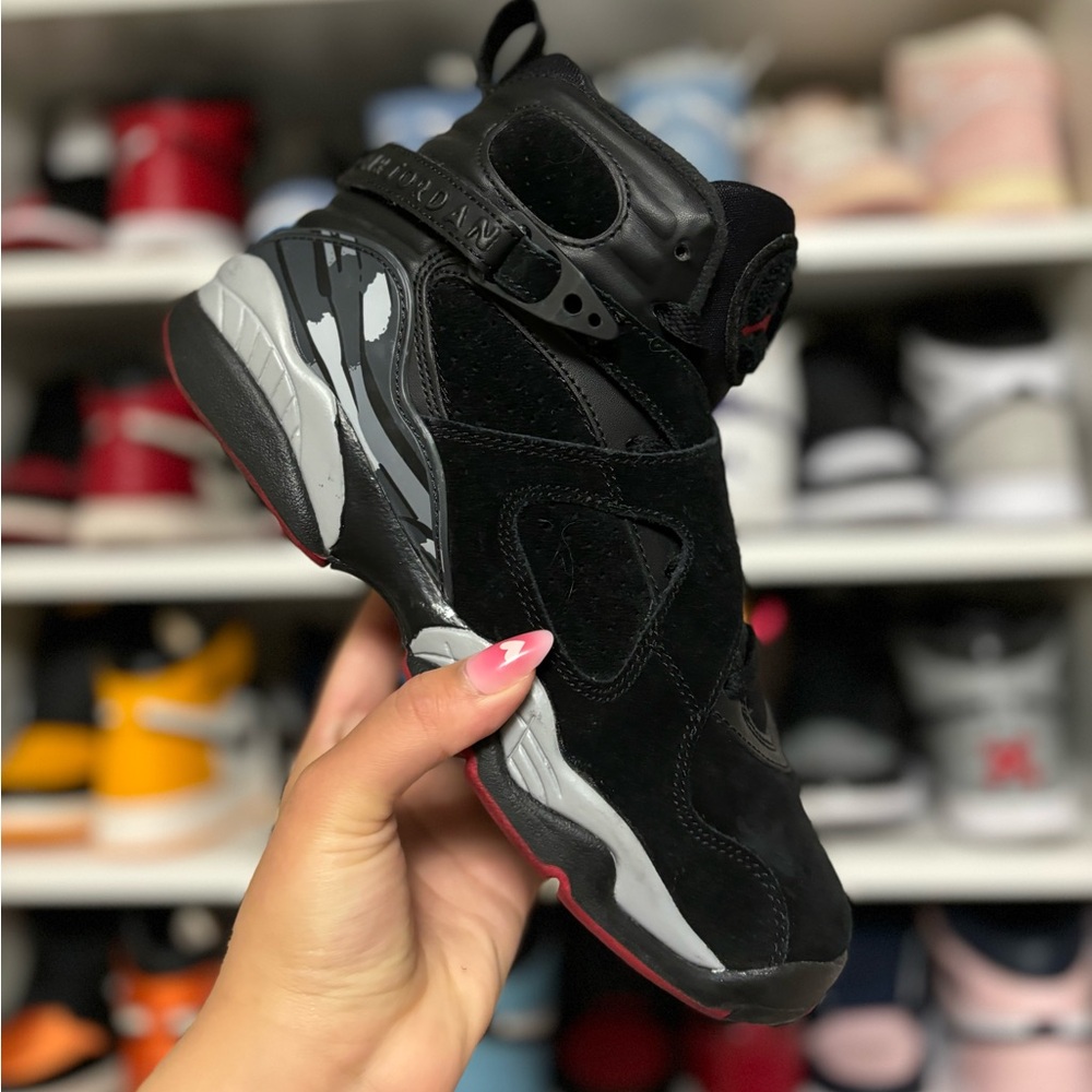Black and Red Air Jordan Retro 8 Bred (2017) Size 6 305368-022